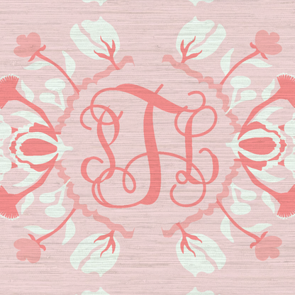 Evelyn Floral Stripe Wallpaper by June St. George