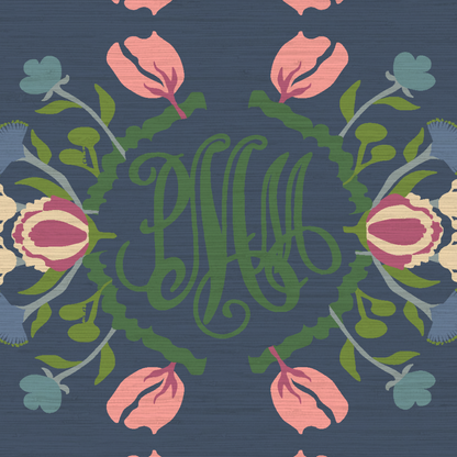 Evelyn Floral Stripe Wallpaper by June St. George