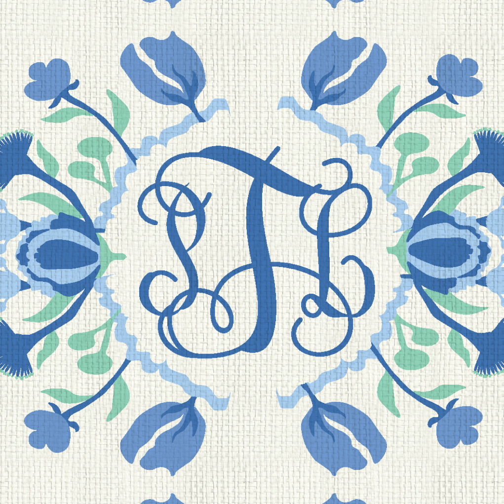 Evelyn Floral Stripe Wallpaper by June St. George