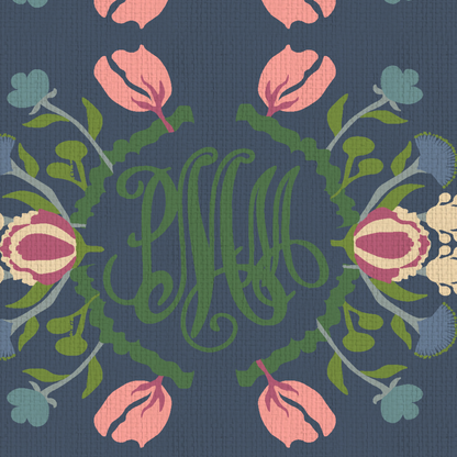 Evelyn Floral Stripe Wallpaper by June St. George