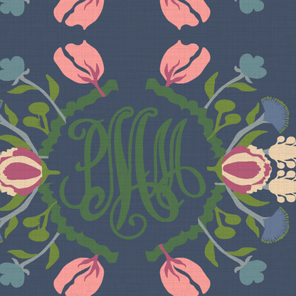 Evelyn Floral Stripe Wallpaper by June St. George