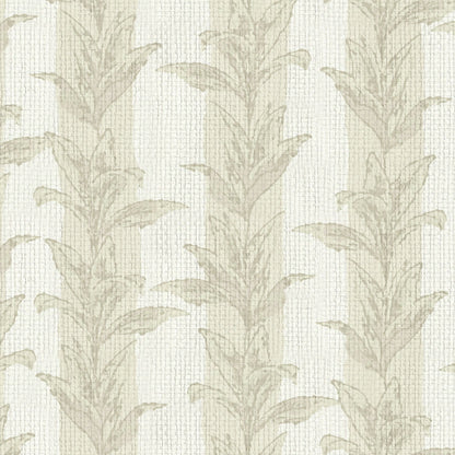 Sanibel Stripe Palm Leaf Wallpaper