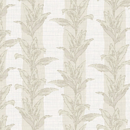 Sanibel Stripe Palm Leaf Wallpaper