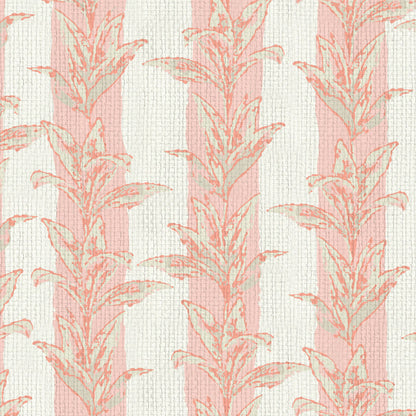 Sanibel Stripe Palm Leaf Wallpaper
