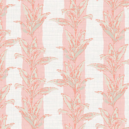 Sanibel Stripe Palm Leaf Wallpaper