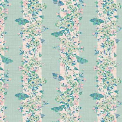 She’s Like the Wind Butterfly Stripe Wallpaper