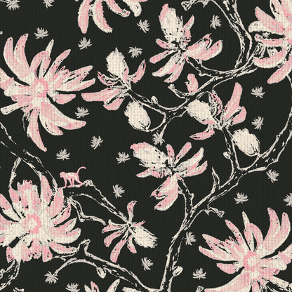Shock the Monkey Chinoiserie Botanical Wallpaper
