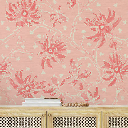 Shock the Monkey Chinoiserie Botanical Wallpaper