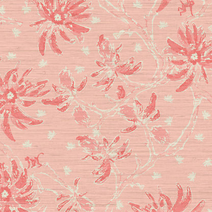 Shock the Monkey Chinoiserie Botanical Wallpaper