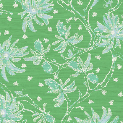 Shock the Monkey Chinoiserie Botanical Wallpaper