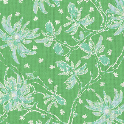 Shock the Monkey Chinoiserie Botanical Wallpaper