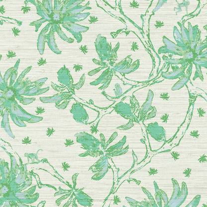 Shock the Monkey Chinoiserie Botanical Wallpaper