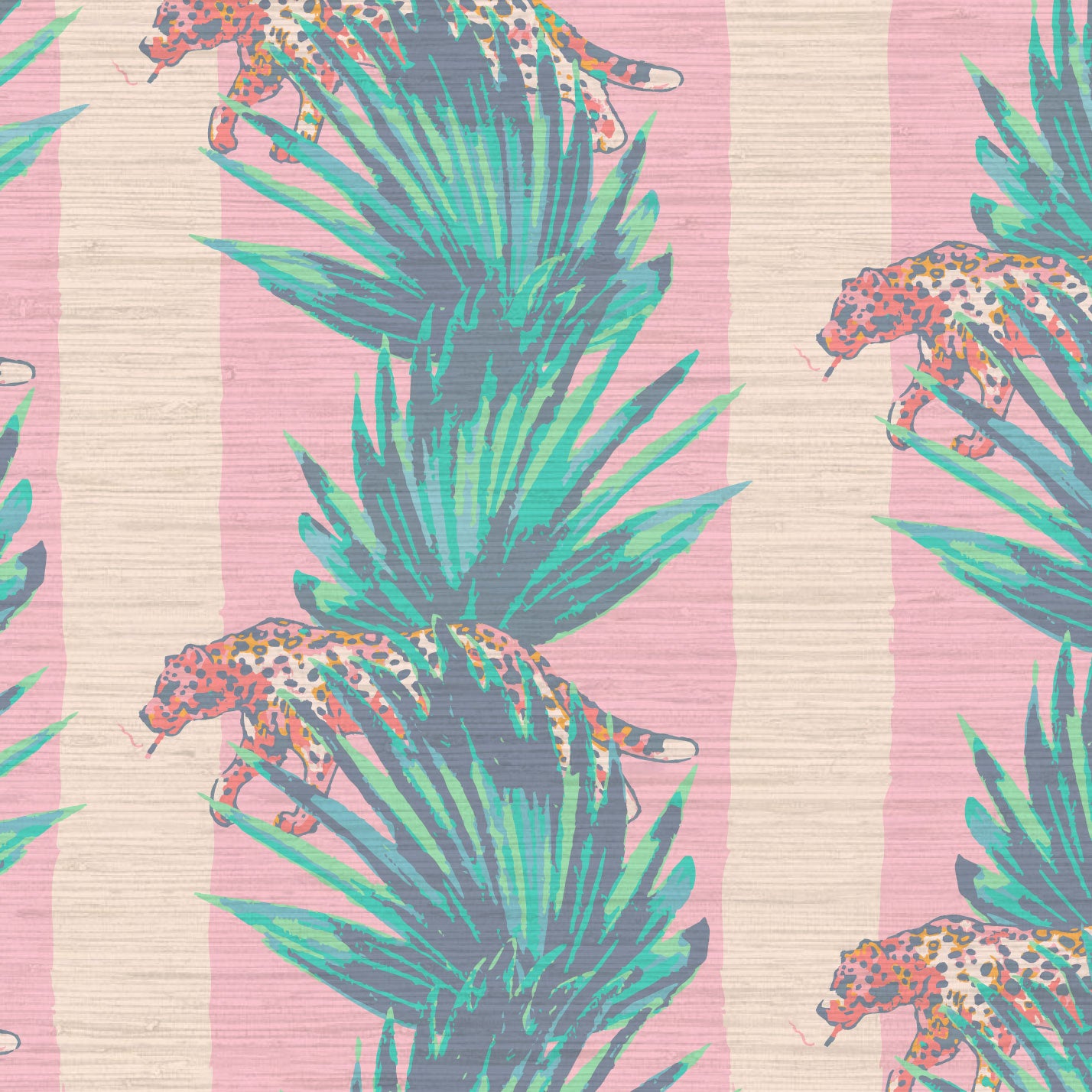 Smokin' Hot Cheetah Stripes Wallpaper