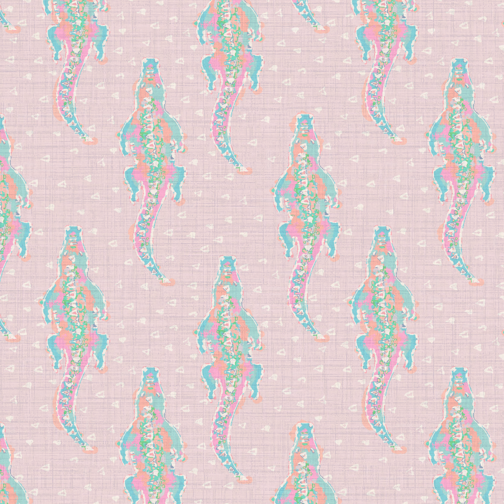 Smooth Alligator Geo Wallpaper