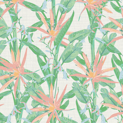 Smooth Operator Tropical Floral Wallpaper
