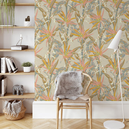 Smooth Operator Tropical Floral Wallpaper