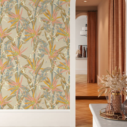 Smooth Operator Tropical Floral Wallpaper