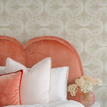 South Beach Watercolor Seashell Wallpaper by Little Blue Designs