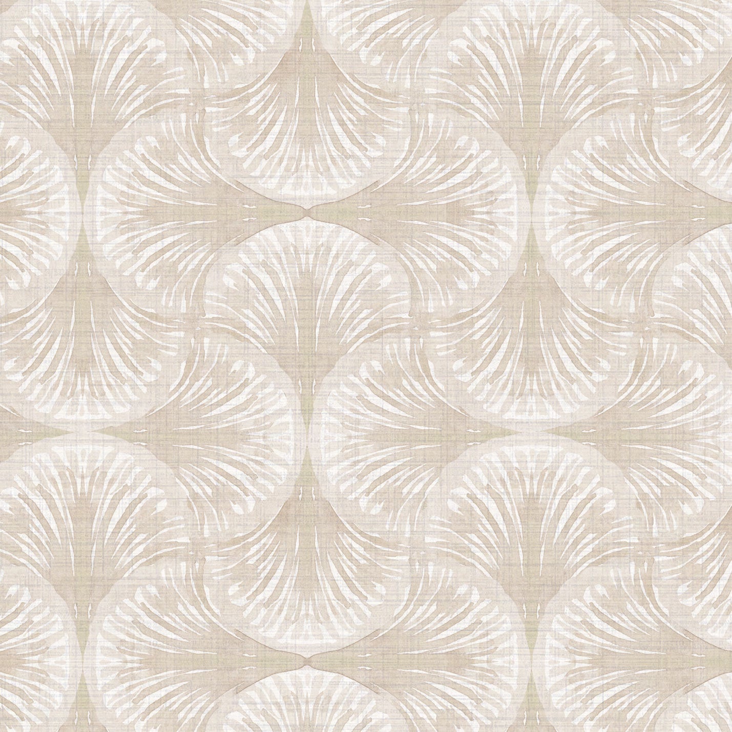 South Beach Watercolor Seashell Wallpaper by Little Blue Designs