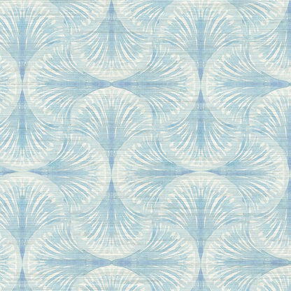 South Beach Watercolor Seashell Wallpaper by Little Blue Designs