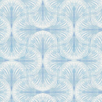 South Beach Watercolor Seashell Wallpaper by Little Blue Designs