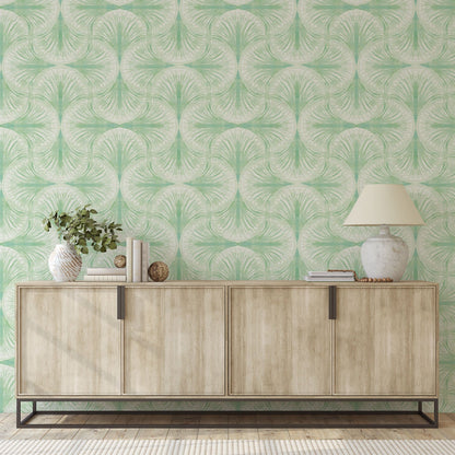 South Beach Watercolor Seashell Wallpaper by Little Blue Designs