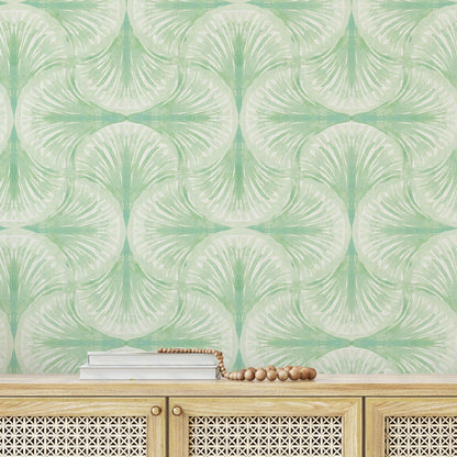 South Beach Watercolor Seashell Wallpaper by Little Blue Designs