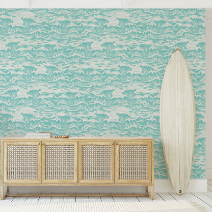 Splish Splash Ocean Waves Wallpaper