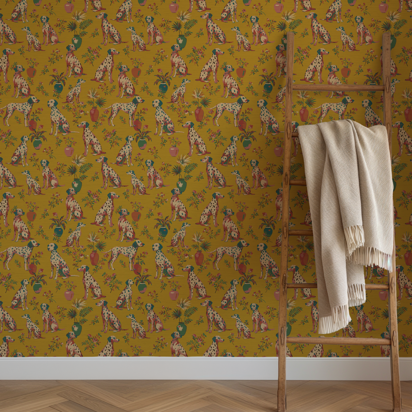 Spotted On The Scene Dalmatian Wallpaper