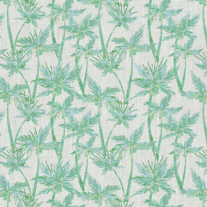 St. Elmo's Palm Trees Linen Wallpaper