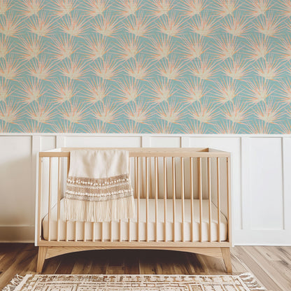 Stand by Me Spike Palm Fronds Wallpaper
