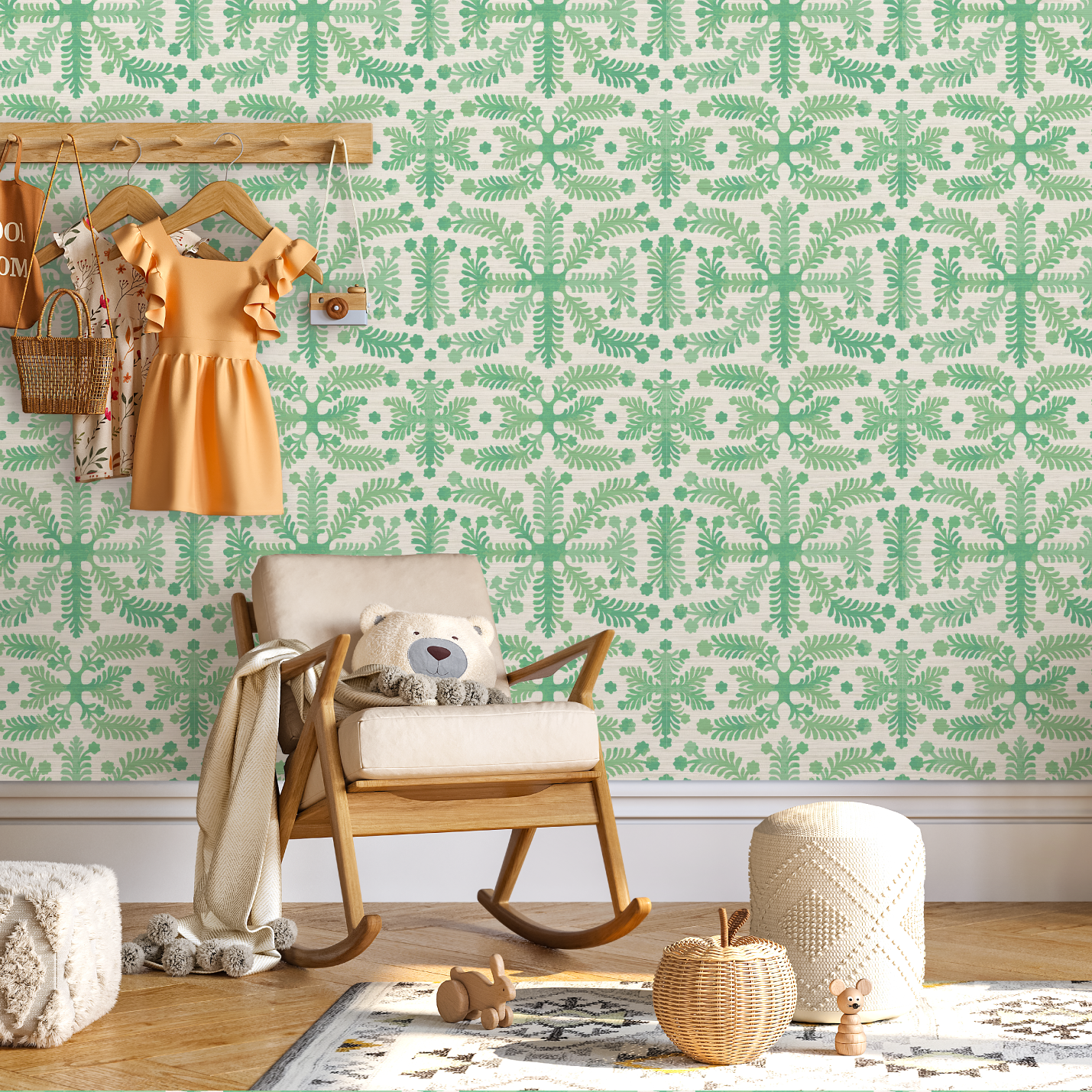 Stitched In Time Quilted Wallpaper