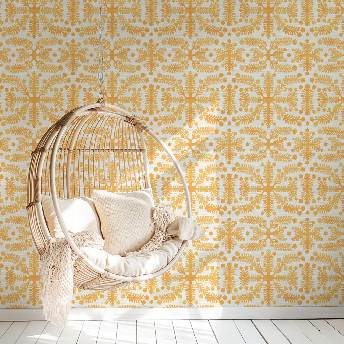 Stitched In Time Quilted Wallpaper