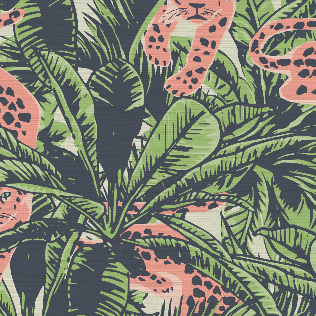 Stray Cat Strut Tropical Cheetah Wallpaper