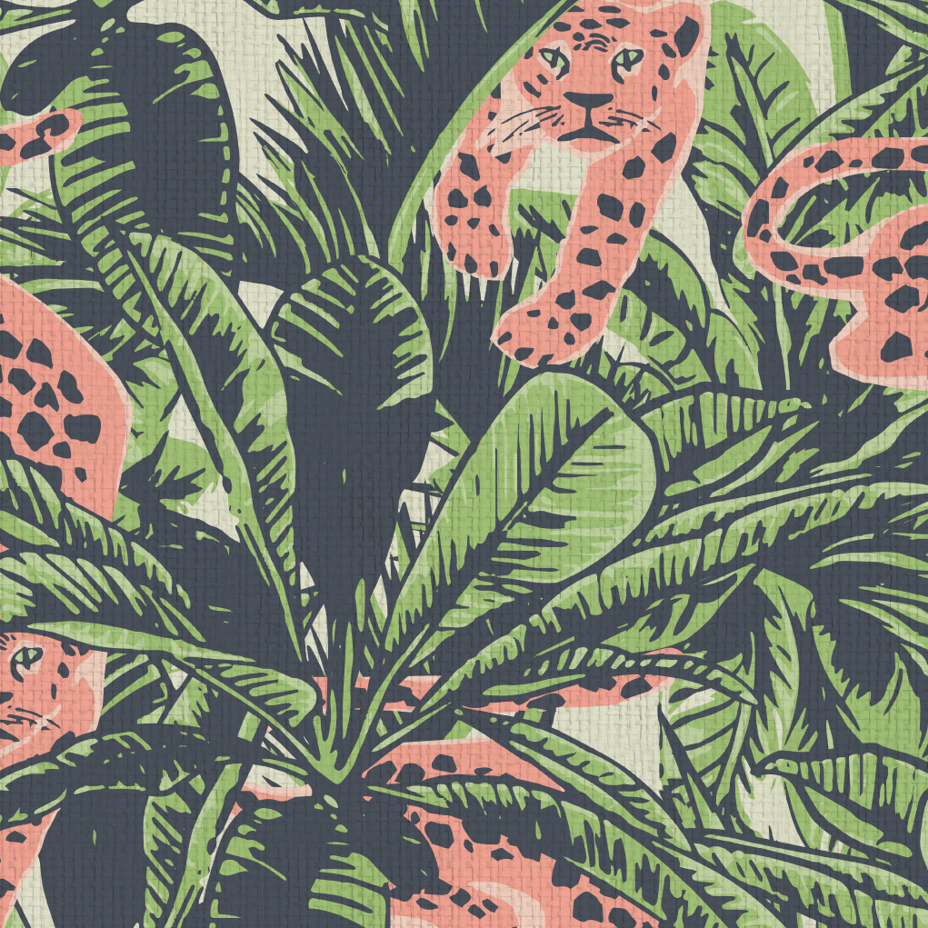 Stray Cat Strut Tropical Cheetah Wallpaper