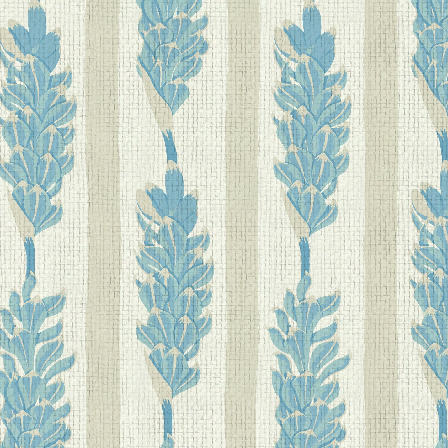 Summer Lovin' Floral Stripe Wallpaper Wallpaper