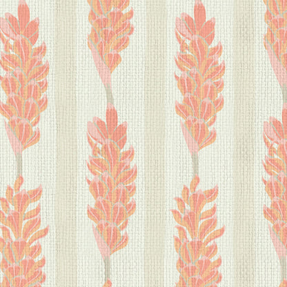 Summer Lovin' Floral Stripe Wallpaper Wallpaper
