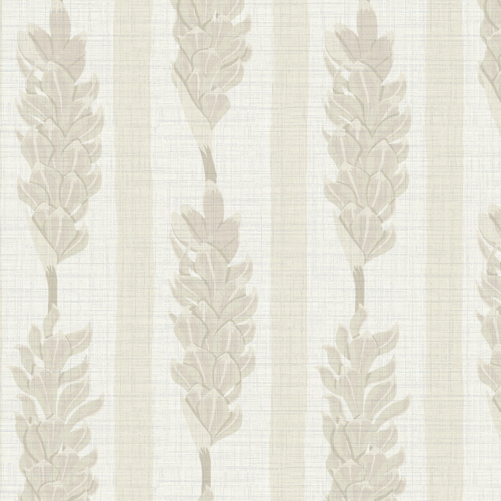 Summer Lovin' Floral Stripe Wallpaper Wallpaper