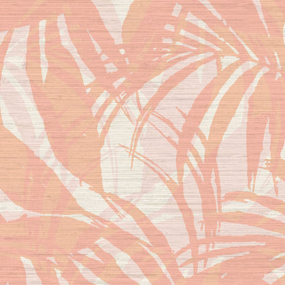 Surfin' Safari Oversized Tonal Palm Leaves Wallpaper