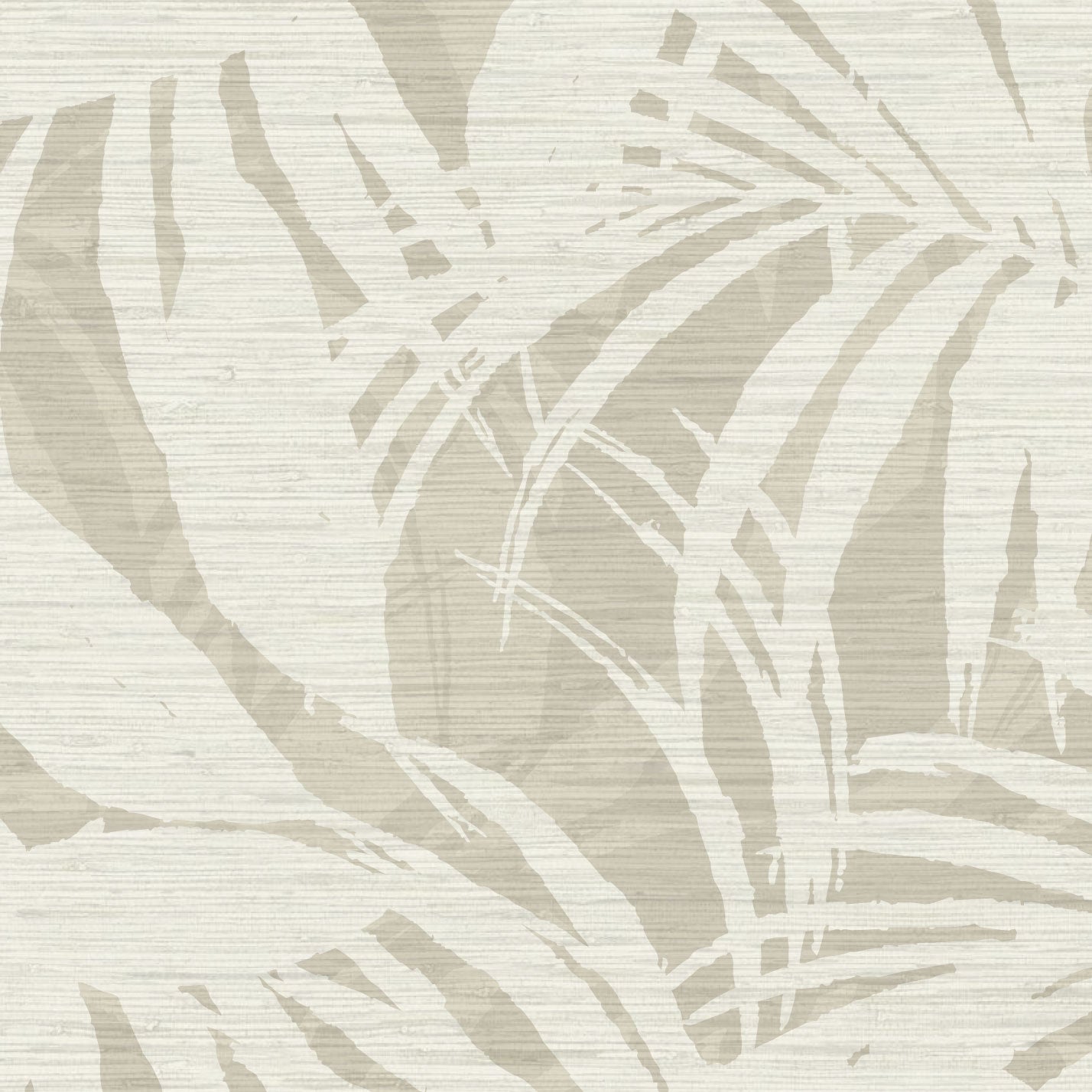 Surfin' Safari Oversized Tonal Palm Leaves Wallpaper
