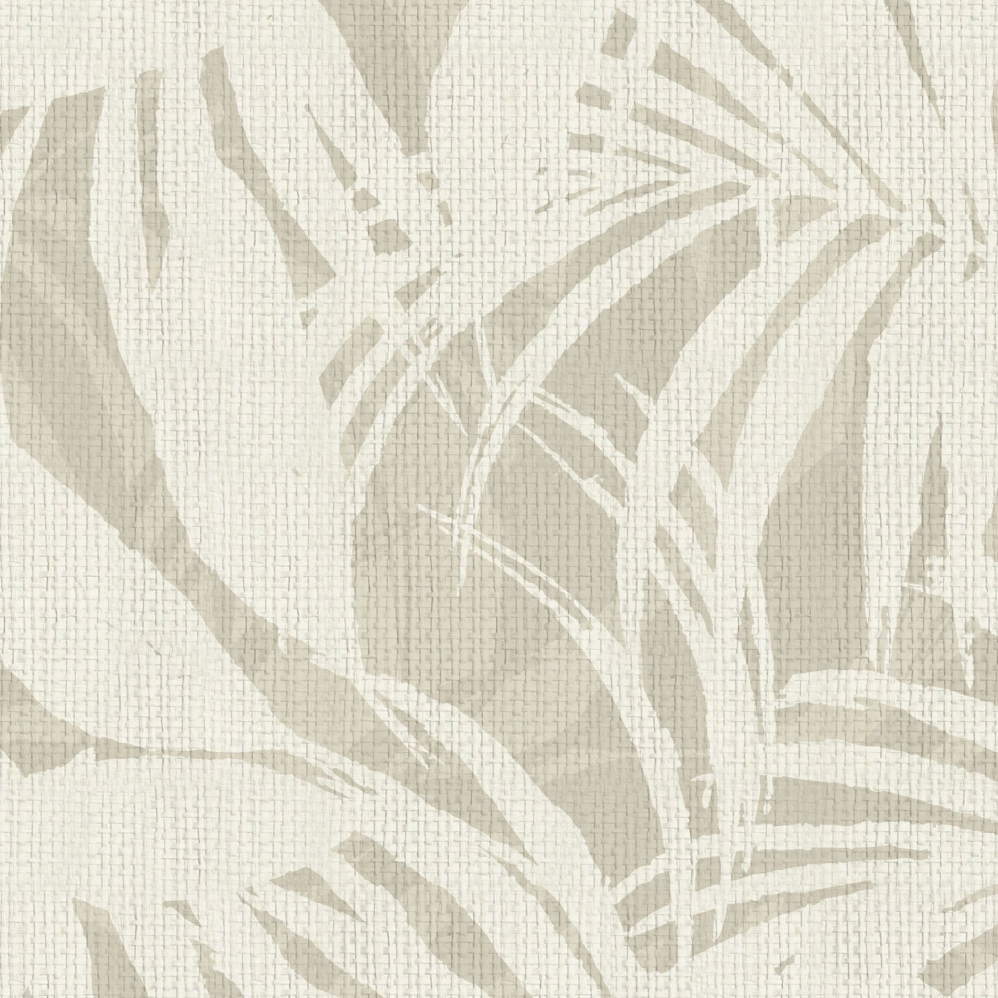 Surfin' Safari Oversized Tonal Palm Leaves Wallpaper