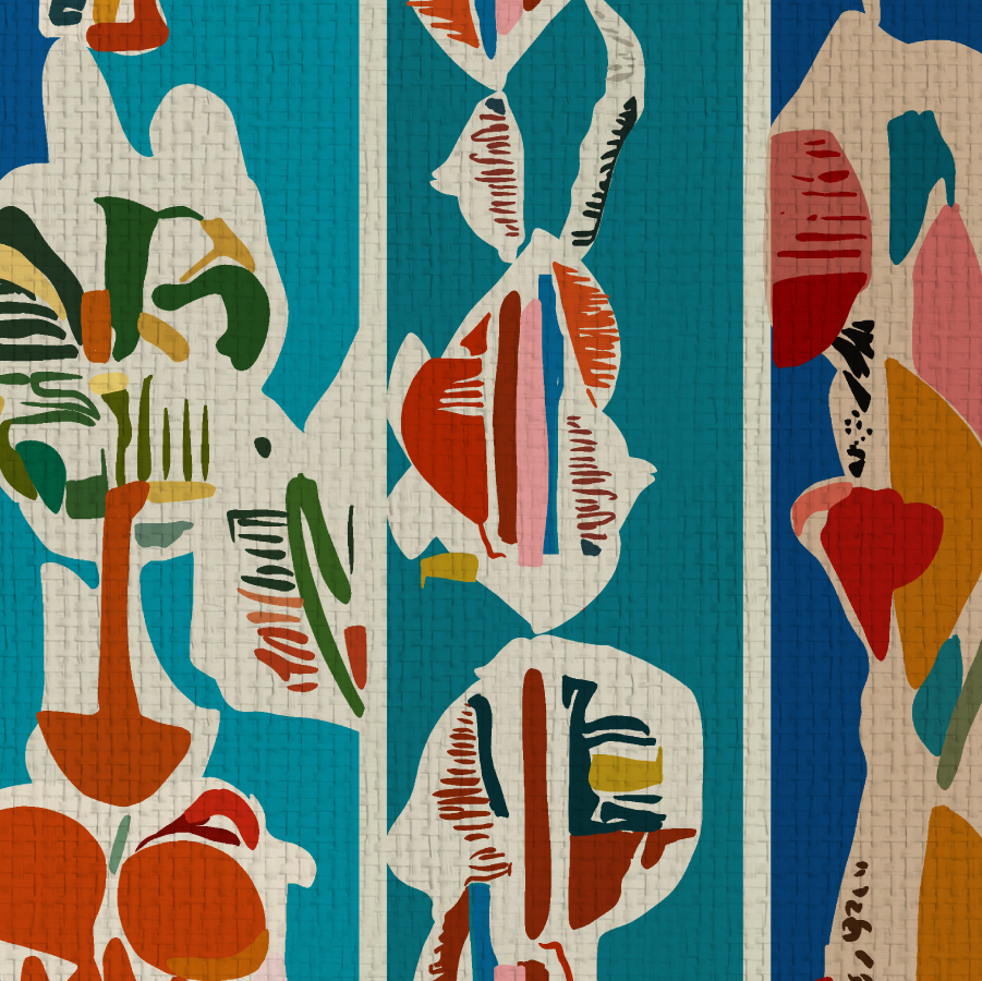 Tallulah Abstract Art Wallpaper by Natalie Westbrook
