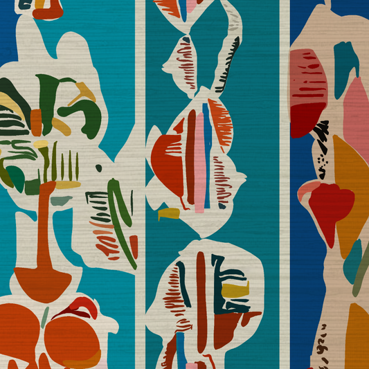 Tallulah Abstract Art Wallpaper by Natalie Westbrook
