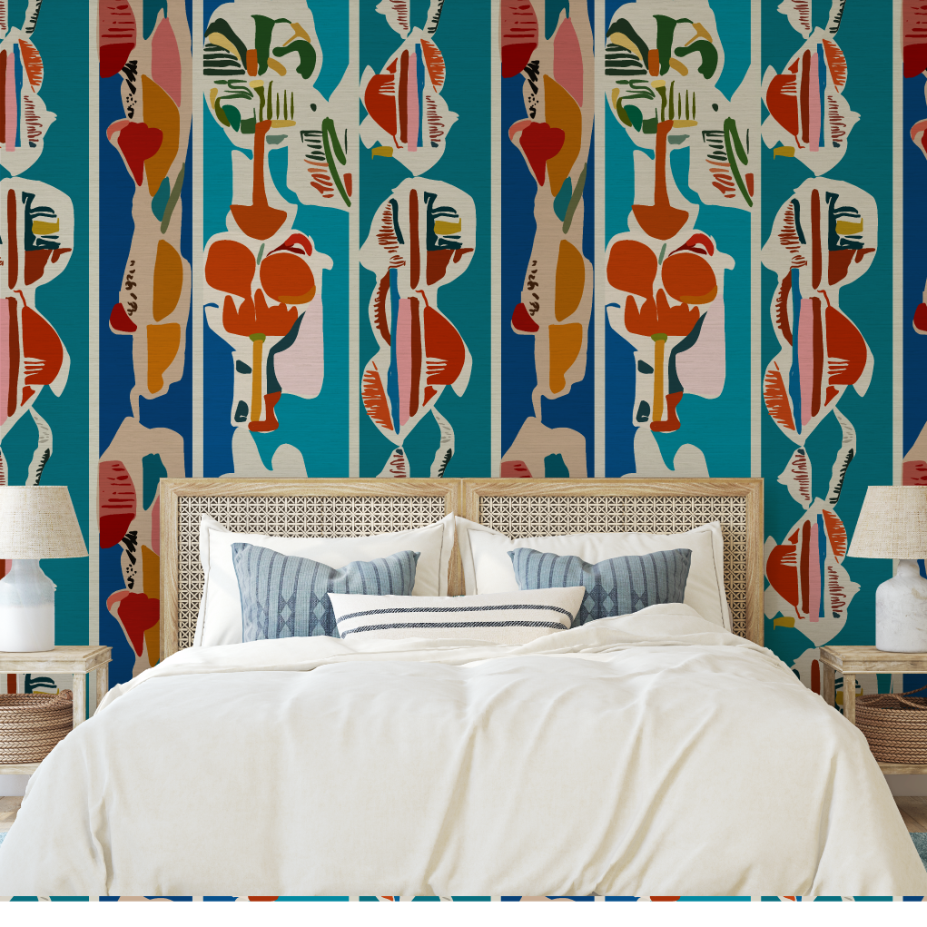 Tallulah Abstract Art Wallpaper by Natalie Westbrook