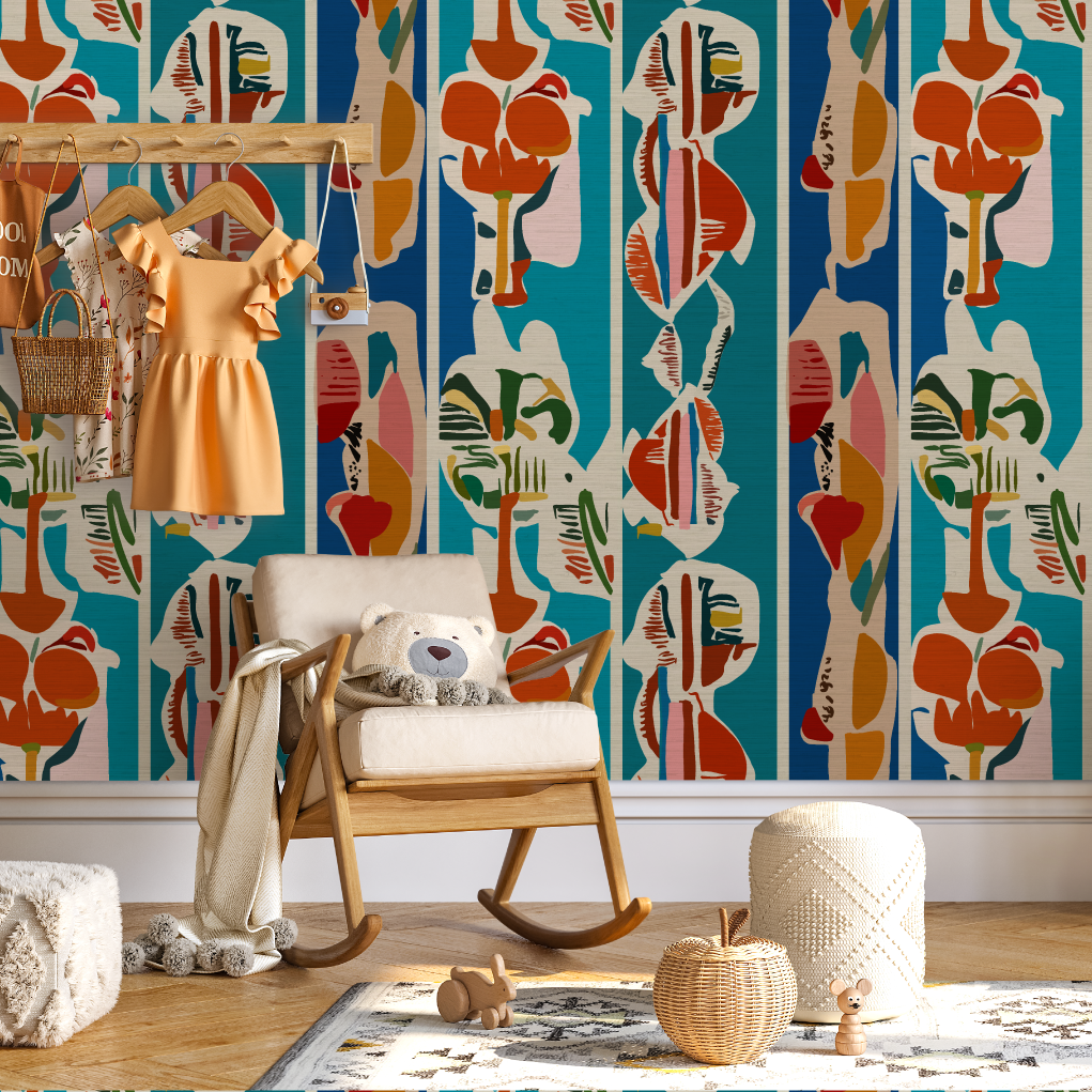 Tallulah Abstract Art Wallpaper by Natalie Westbrook