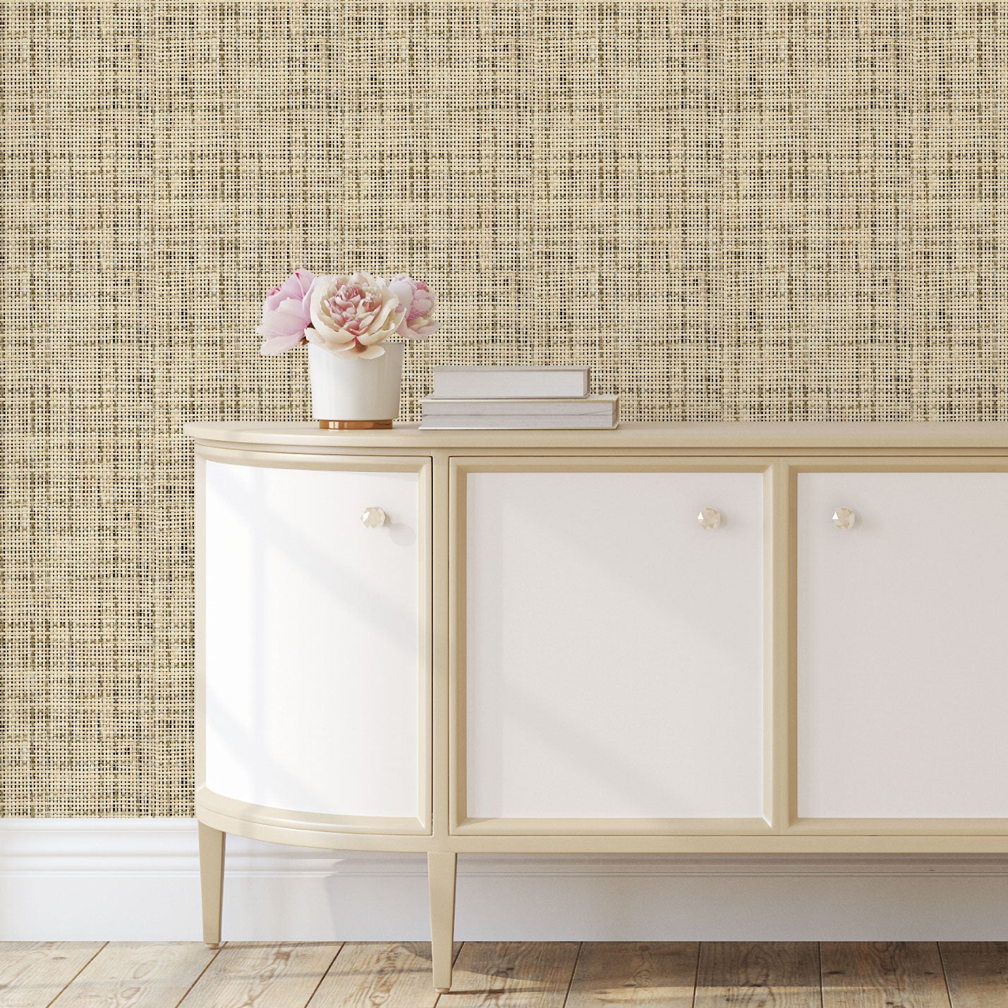 The Dark Crystal in Black and Tan Textured Paperweave Wallpaper