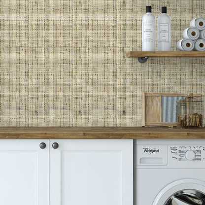 The Dark Crystal in Black and Tan Textured Paperweave Wallpaper