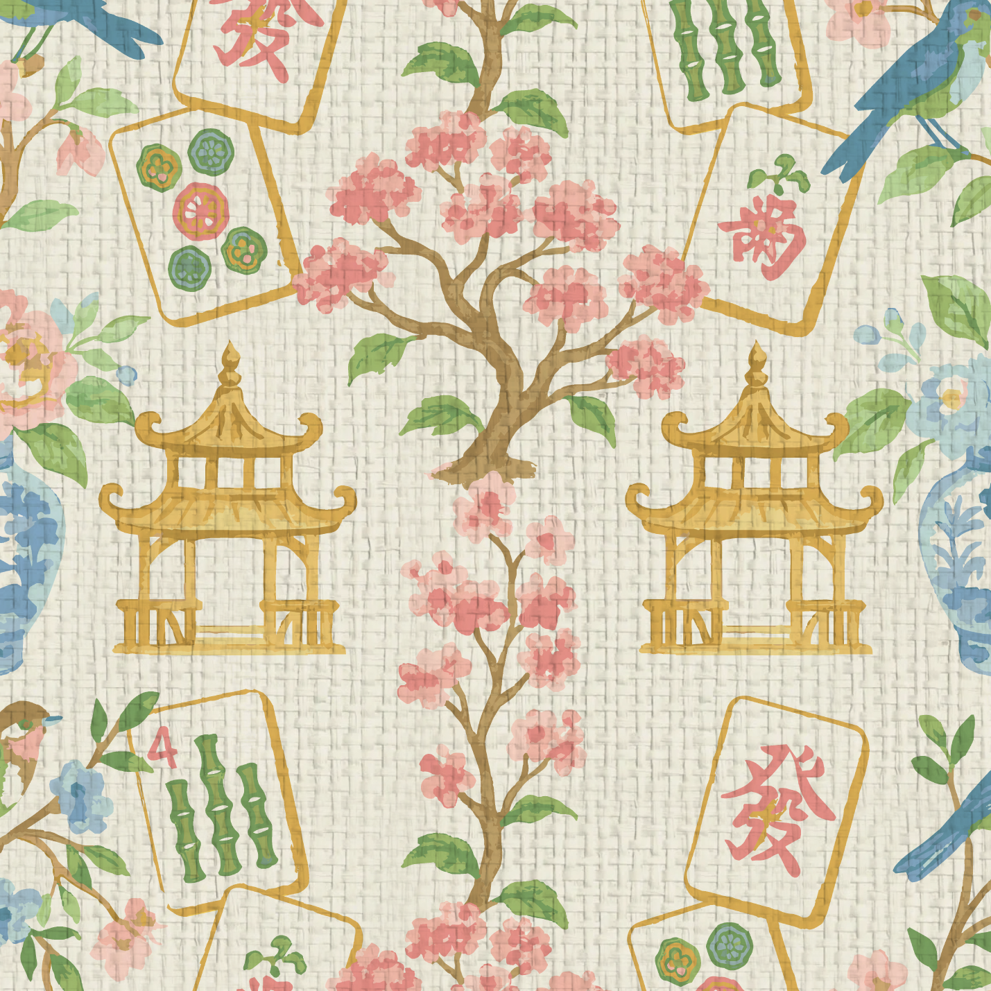 The Mahjong Scene Wallpaper