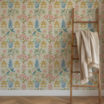 The Mahjong Scene Wallpaper