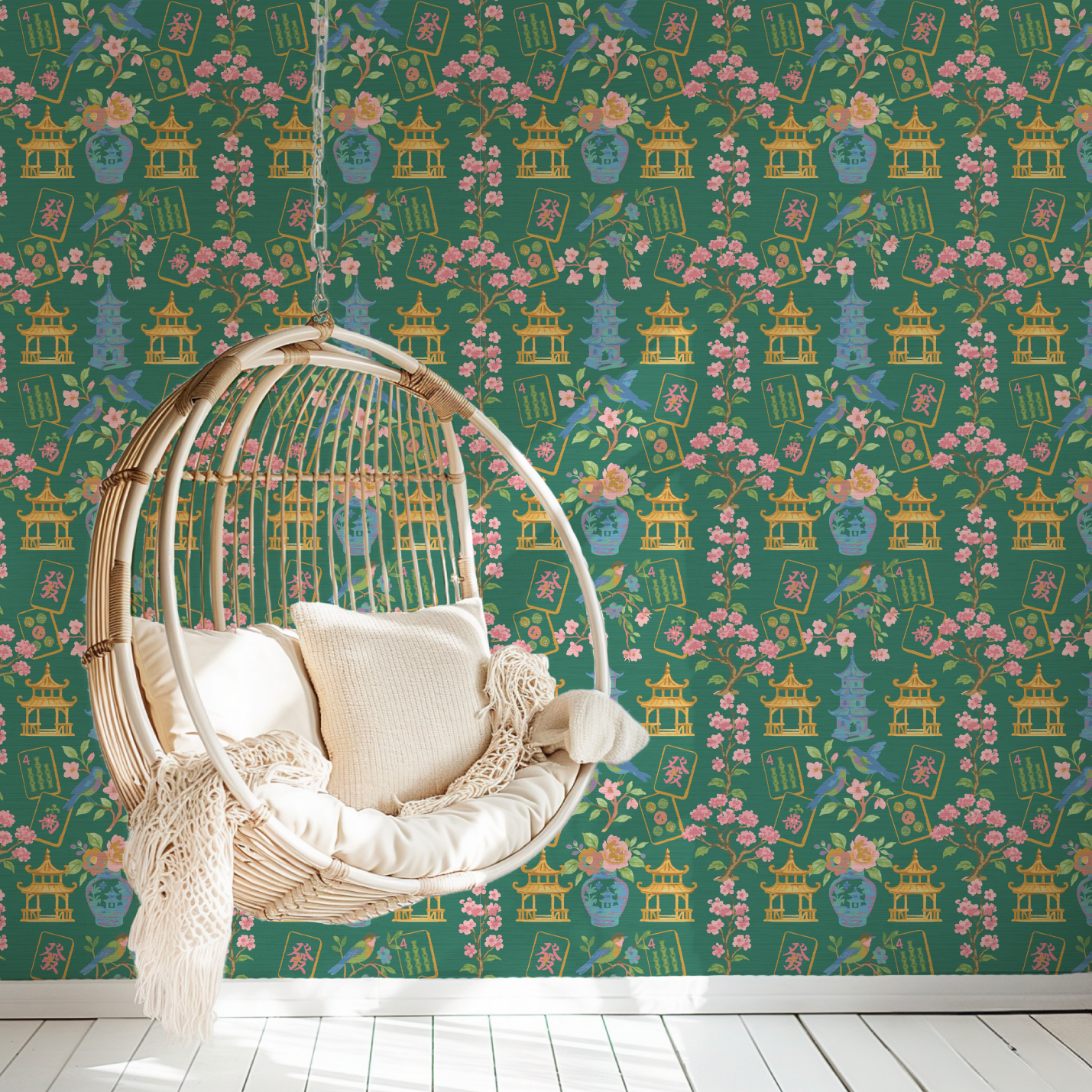 The Mahjong Scene Wallpaper